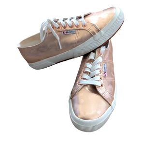 Superga Women's Metallic Rose Gold Sneakers Sz.41